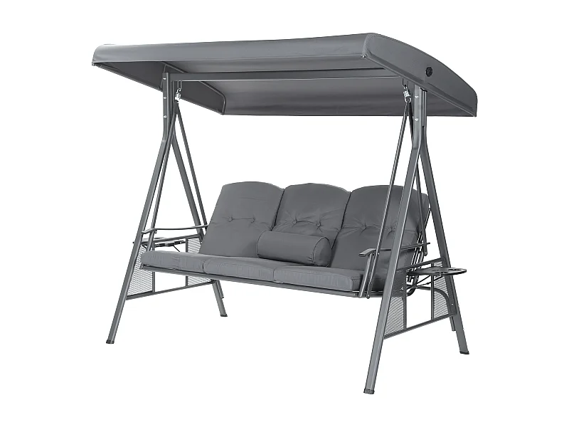 Home Deluxe Balancelle DESCANSO Grise