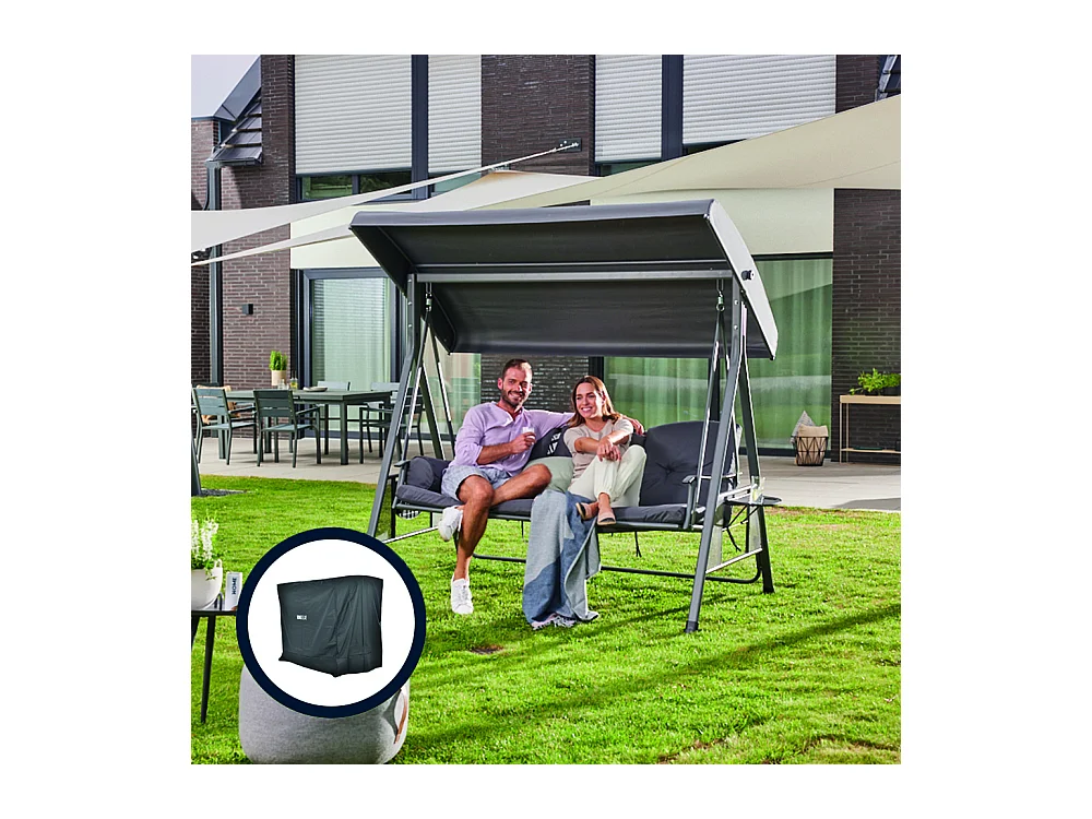 Home Deluxe Balancelle DESCANSO Grise