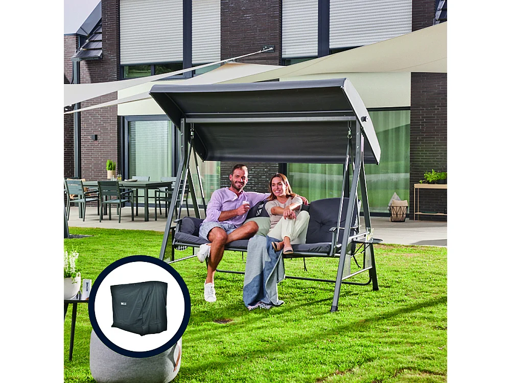 Home Deluxe Balancelle DESCANSO Grise