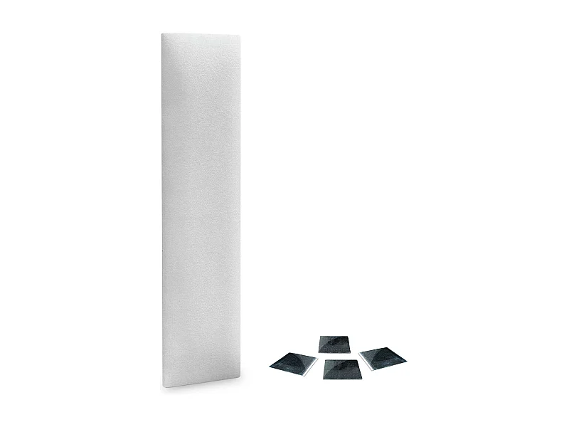 DHOME Lot de 1 Panneaux muraux en tissu auto-adhésifs Panneaux muraux absorbants acoustiques Protection contre les chocs (Blanc, 60x20cm, x1)