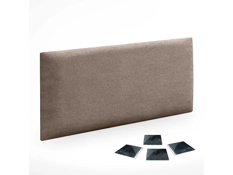 DHOME Lot de 1 Panneaux muraux en tissu auto-adhésifs Panneaux muraux absorbants acoustiques Protection contre les chocs (Terre, 50x30cm, x1)