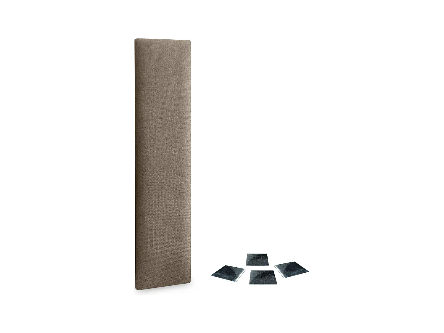 DHOME Lot de 1 Panneaux muraux en tissu auto-adhésifs Panneaux muraux absorbants acoustiques Protection contre les chocs (Terre, 60x20cm, x1)