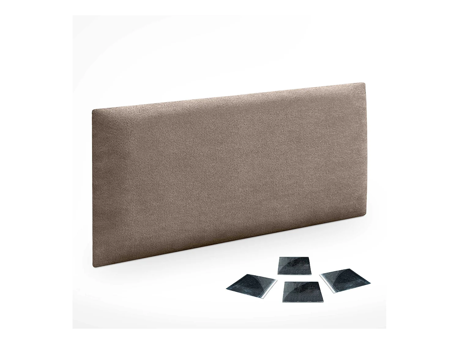 DHOME Lot de 1 Panneaux muraux en tissu auto-adhésifs Panneaux muraux absorbants acoustiques Protection contre les chocs (Terre, 60x50cm, x1)