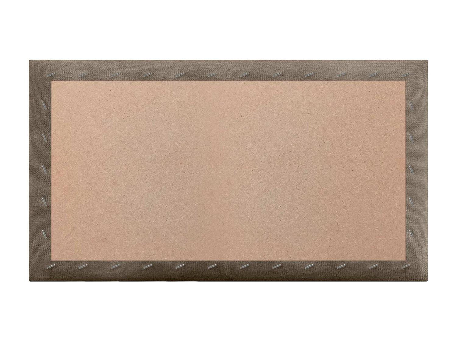 DHOME Set aus 6 Selbstklebende, gepolsterte Stoffpaneele für Wand, schallabsorbierend, stoßfest, Kopfteil (Erdbraun, 50x30cm, x6)