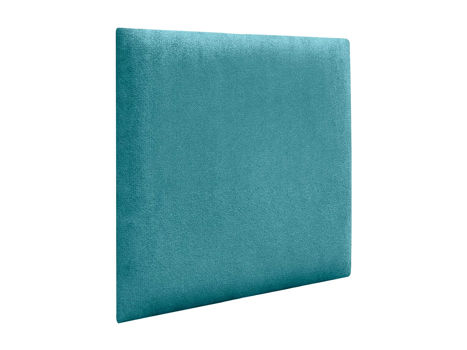 DHOME Lot de 6 Panneaux Rembourrés en Tissu Aqualine Autocollants pour Mur Acoustiques Absorbants Protection contre les Chocs (Turquoise, 60x60cm, x6)