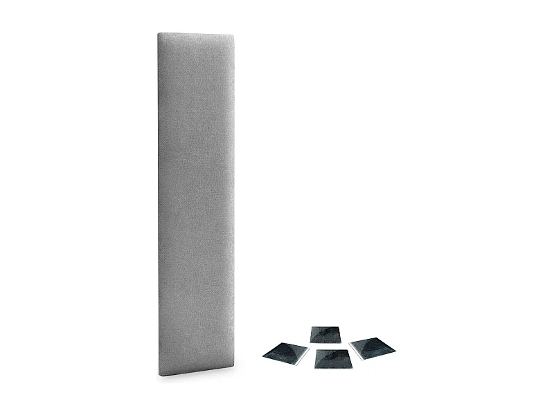 DHOME Lot de 1 Panneaux muraux en tissu auto-adhésifs Panneaux muraux absorbants acoustiques Protection contre les chocs (Gris, 60x30cm, x1)
