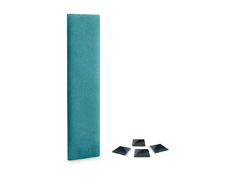 DHOME Lot de 1 Panneaux muraux en tissu auto-adhésifs Panneaux muraux absorbants acoustiques Protection contre les chocs (Turquoise, 60x30cm, x1)