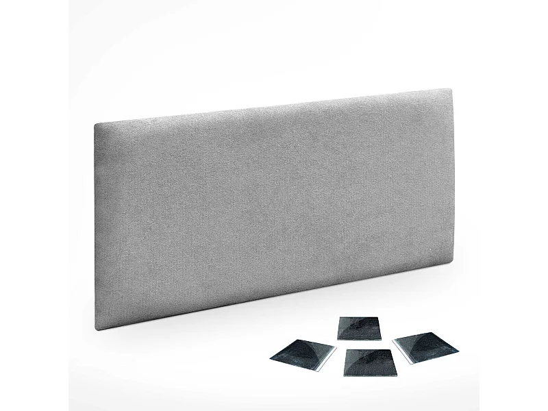 DHOME juego de 1 Panel Tapizado de Tela Autoadhesivos para Pared Acústicos Absorbentes Protección Impactos Cabeceros (Gris, 50x30cm, x1)