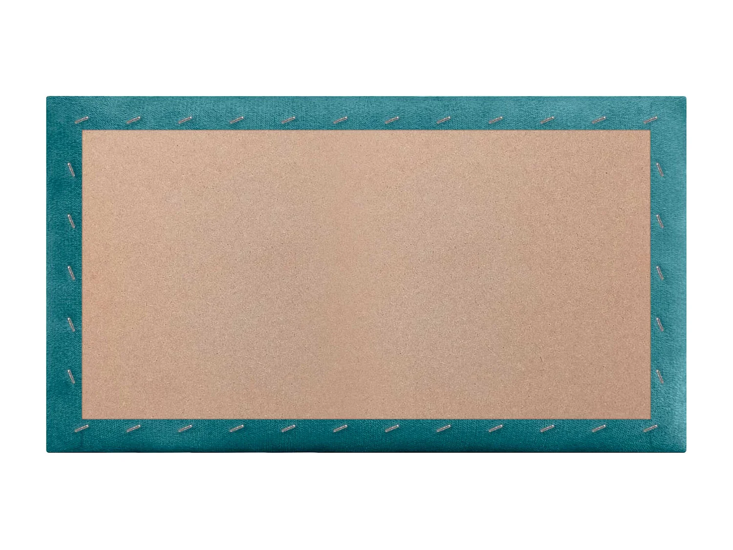 DHOME Lot de 8 Panneaux Rembourrés en Tissu Aqualine Autocollants pour Mur Acoustiques Absorbants Protection contre les Chocs (Turquoise, 50x30cm, x8)