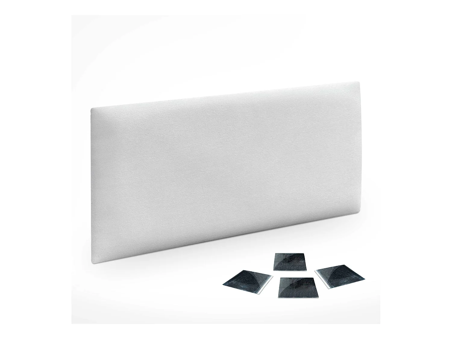 DHOME Lot de 1 Panneaux muraux en tissu auto-adhésifs Panneaux muraux absorbants acoustiques Protection contre les chocs (Blanc, 50x40cm, x1)