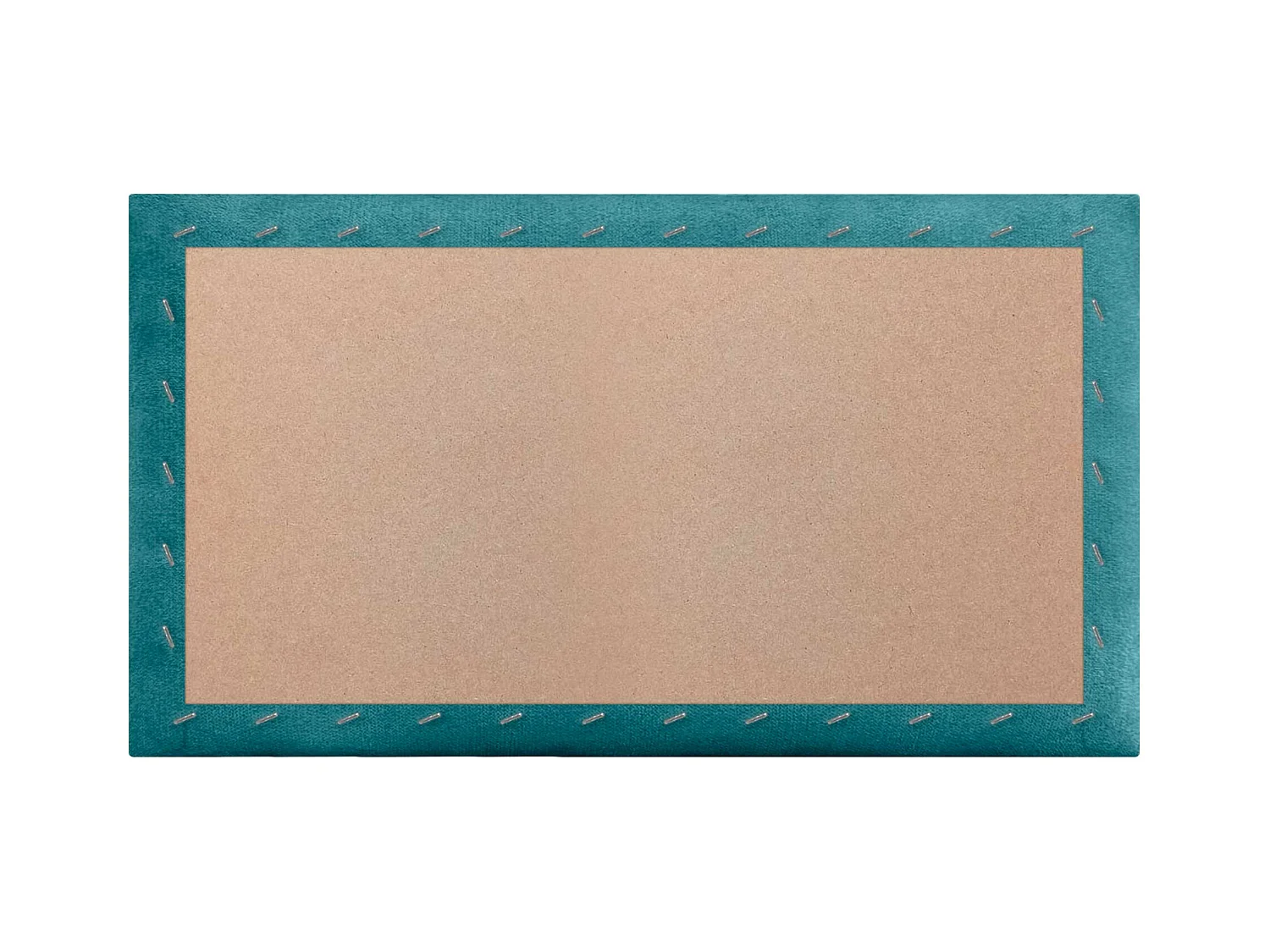 DHOME Lot de 8 Panneaux Rembourrés en Tissu Aqualine Autocollants pour Mur Acoustiques Absorbants Protection contre les Chocs (Turquoise, 50x40cm, x8)
