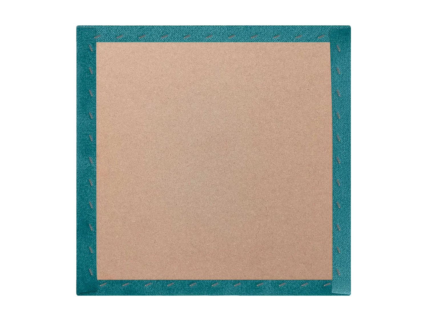 DHOME Set aus 1 Selbstklebendes, gepolstertes Stoffpaneel für Wand, schallabsorbierend, stoßfest, Kopfteil (Türkis, 60x60cm, x1)