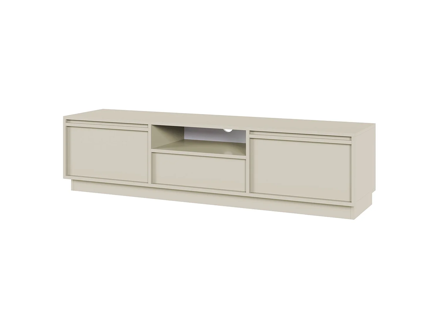 Mobile TV 3 ante con 3 cassetti - cachemire - 154 cm - EVO