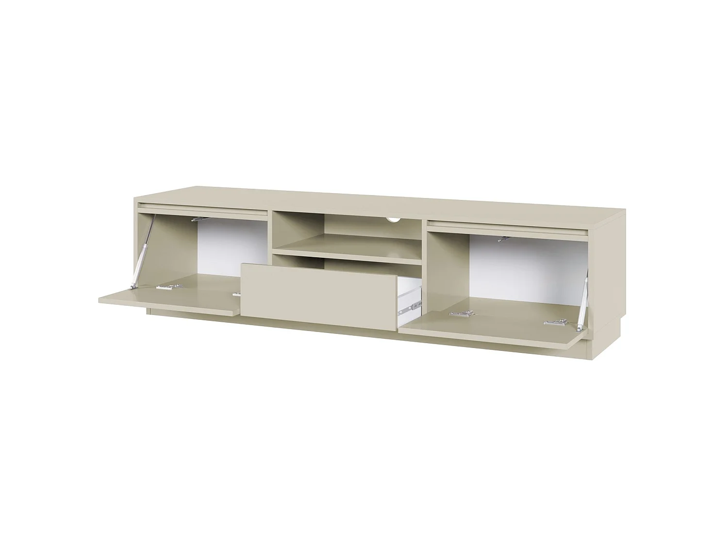 Mobile TV 3 ante con 3 cassetti - cachemire - 154 cm - EVO