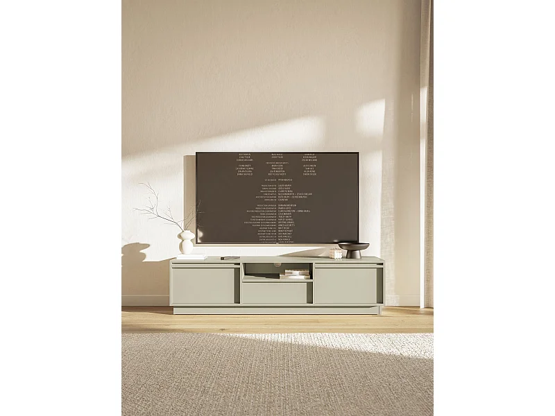 Mobile TV 3 ante con 3 cassetti - cachemire - 154 cm - EVO