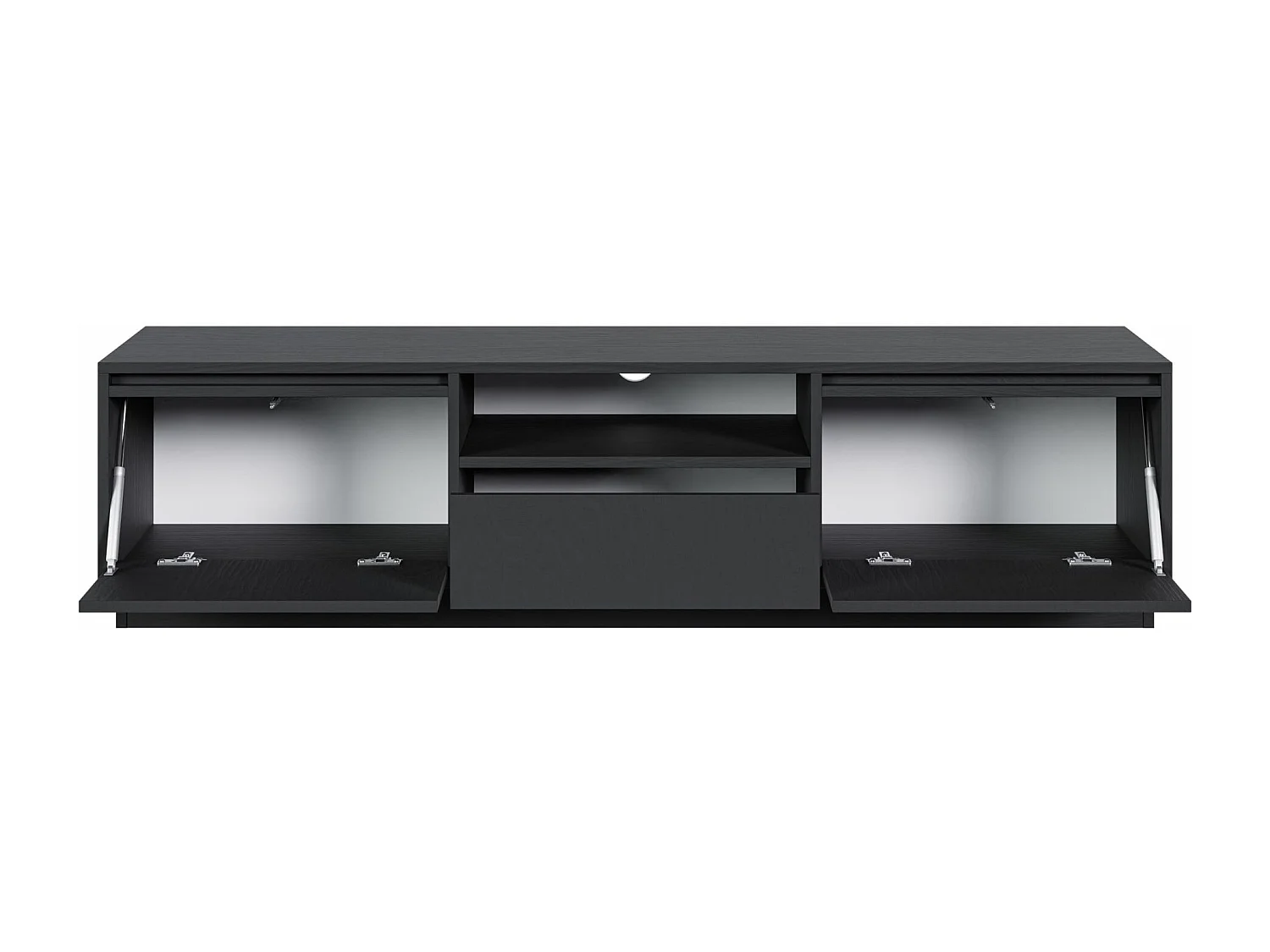 Mobile TV 3 ante con 3 cassetti - grafite nero- 154 cm - EVO