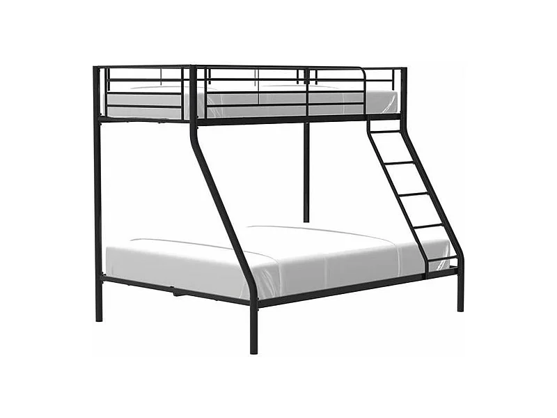 Etagenbett aus Schwarzem Metall BRUCE BRUCE - Lattenroste Inklusive 90/140 x 190 cm