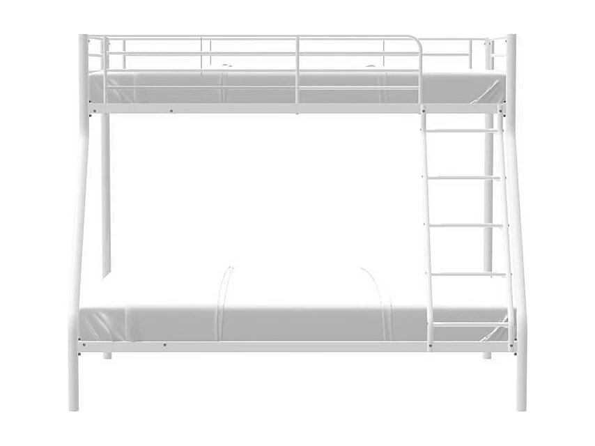 Stapelbedden BRUCE BRUCE - Wit - Metaal - 90/140 x 190 cm - Lattenbodems inbegrepen
