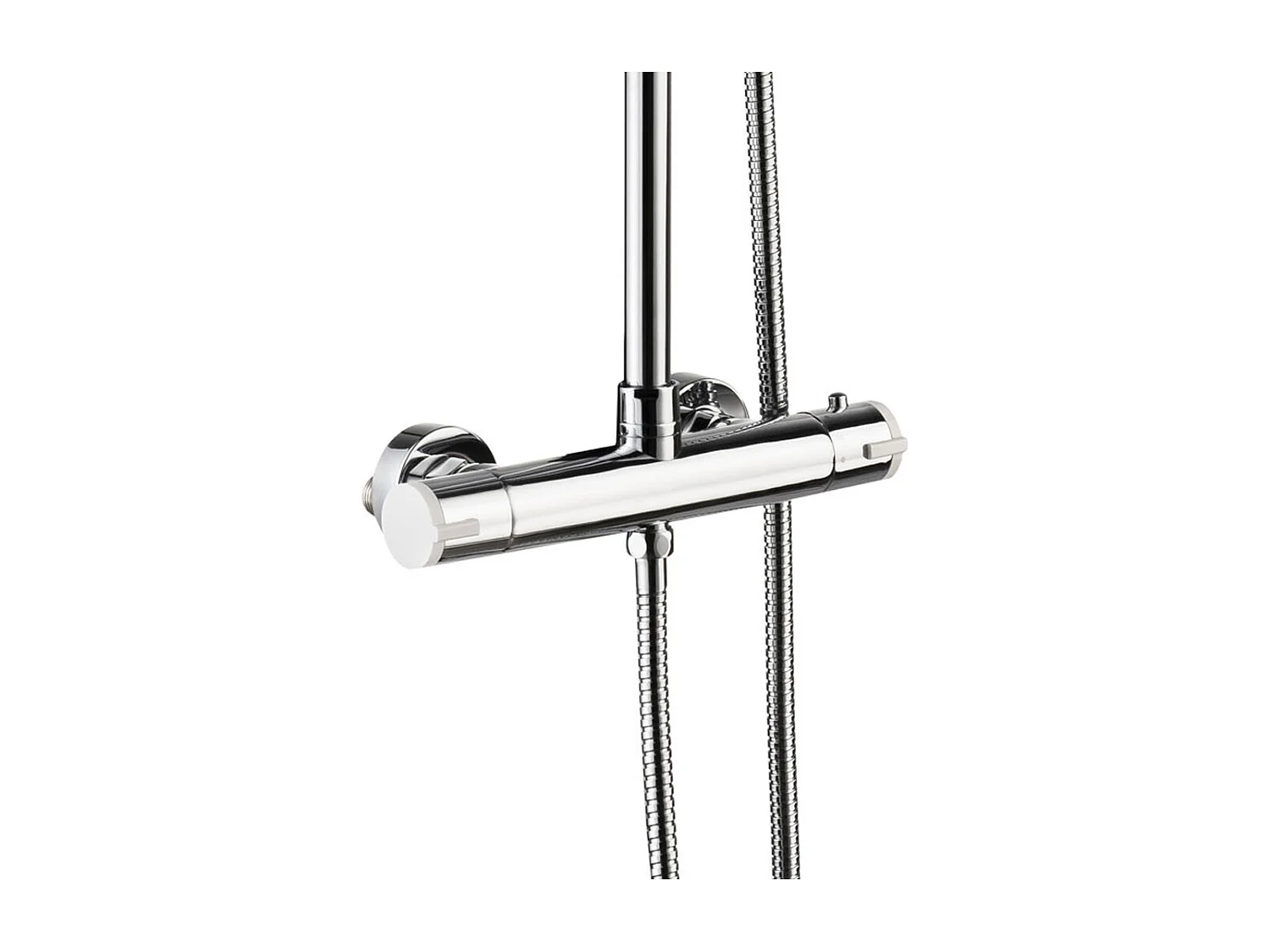 Color coluna de duche termostática cromada e branca Essebagno