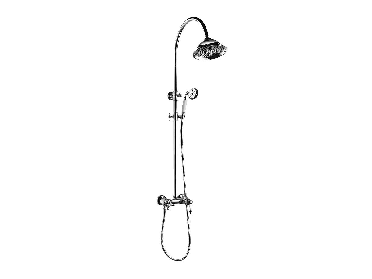 Leeds mechanische Duschsäule Chrom Essebagno