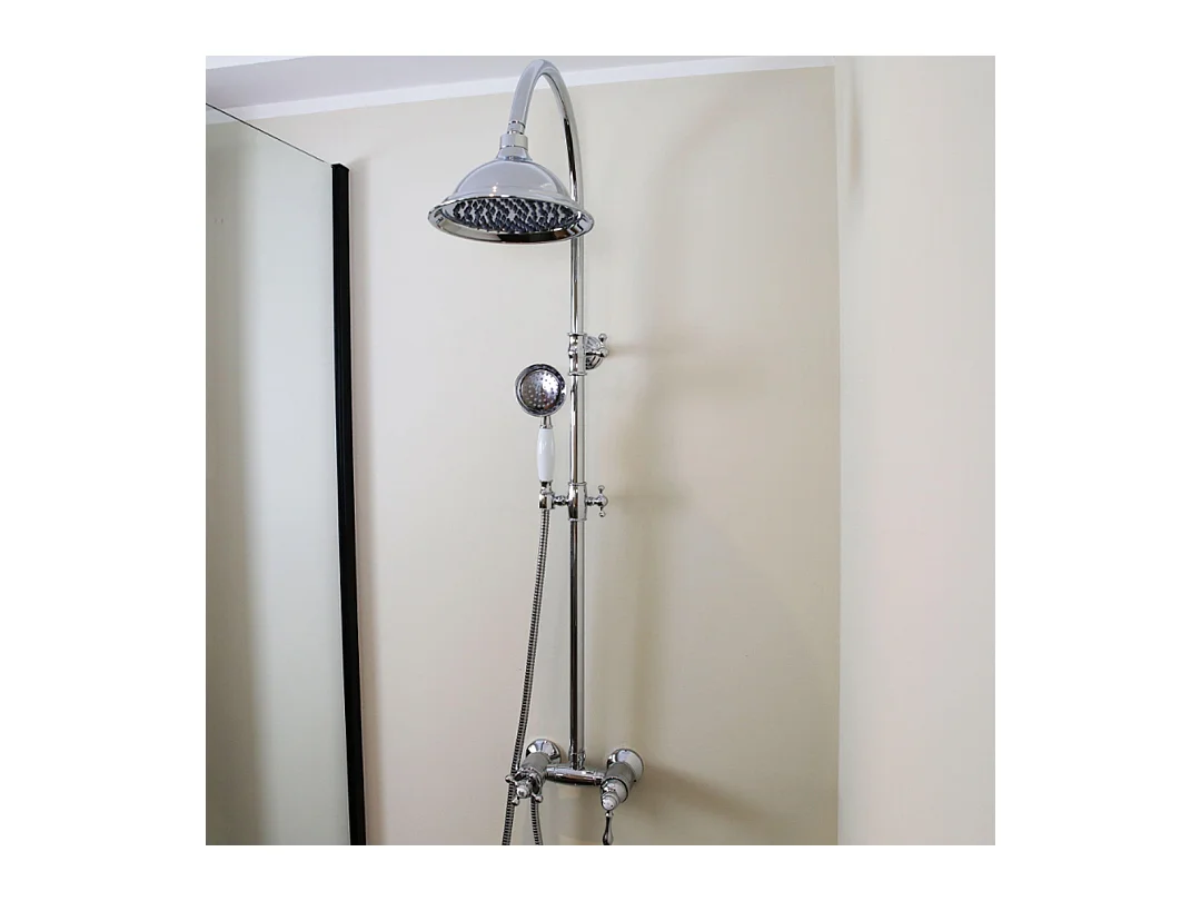 Leeds mechanische Duschsäule Chrom Essebagno