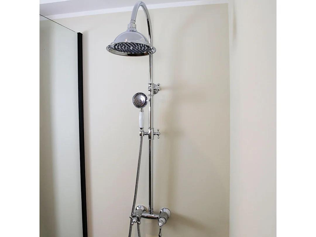 Leeds mechanische Duschsäule Chrom Essebagno