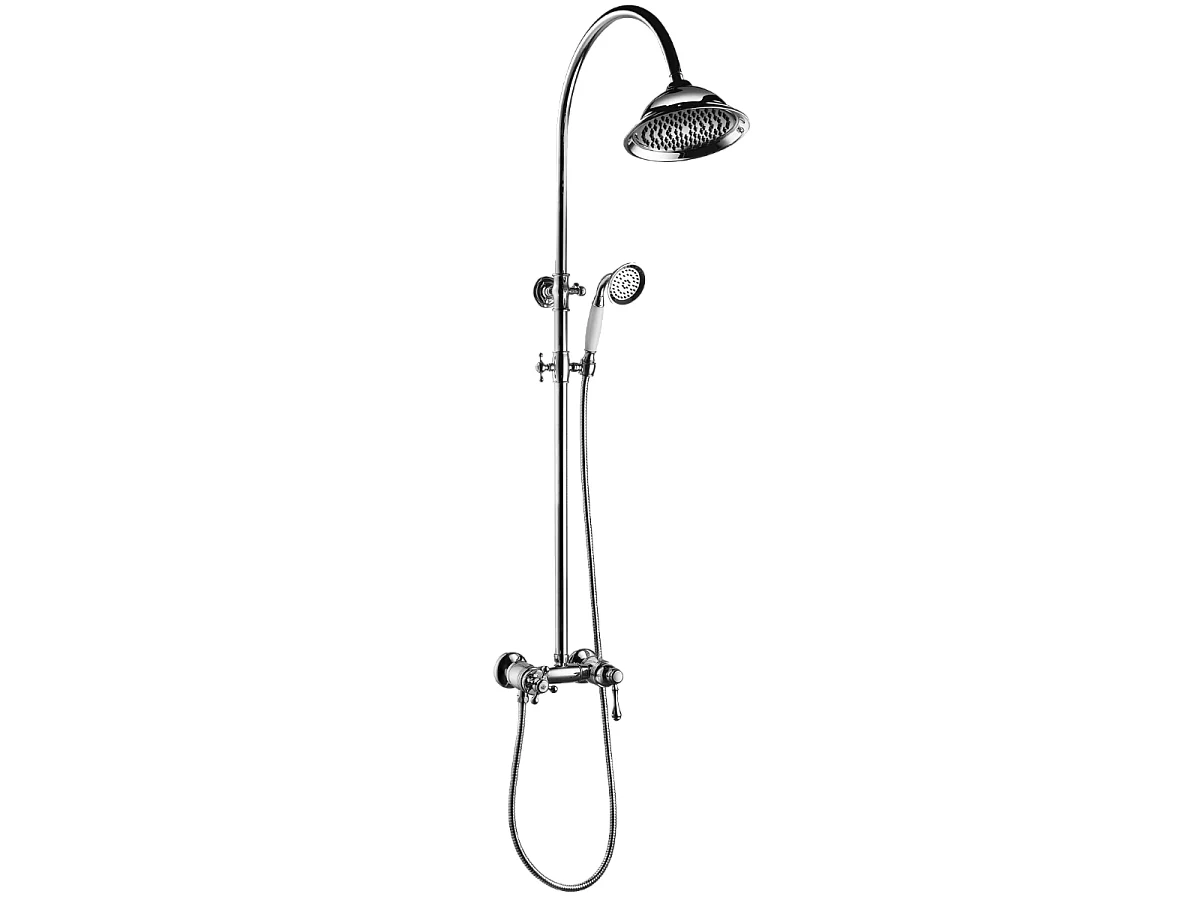 Leeds mechanische Duschsäule Chrom Essebagno