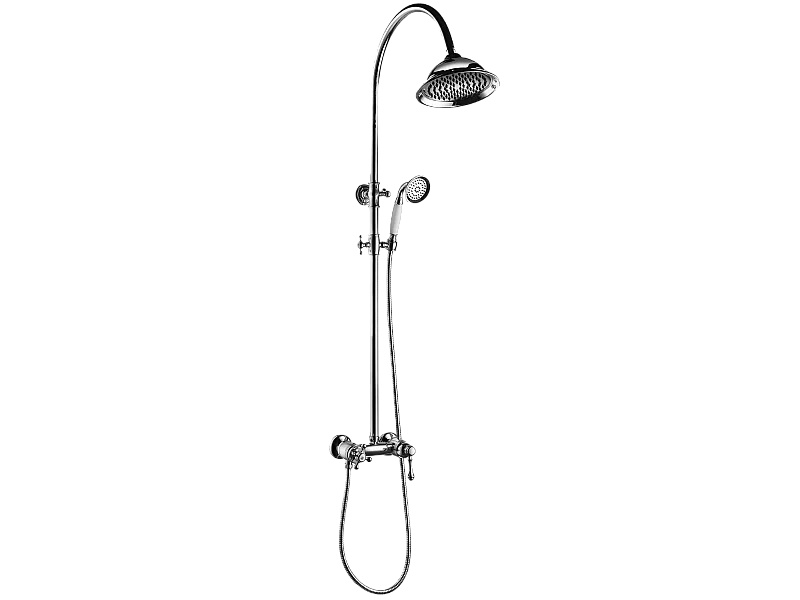 Leeds mechanische Duschsäule Chrom Essebagno