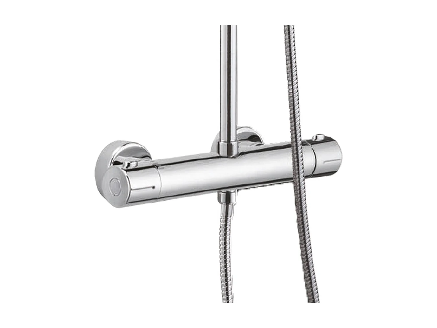 Allure columna de ducha cromada con mando termostático Essebagno