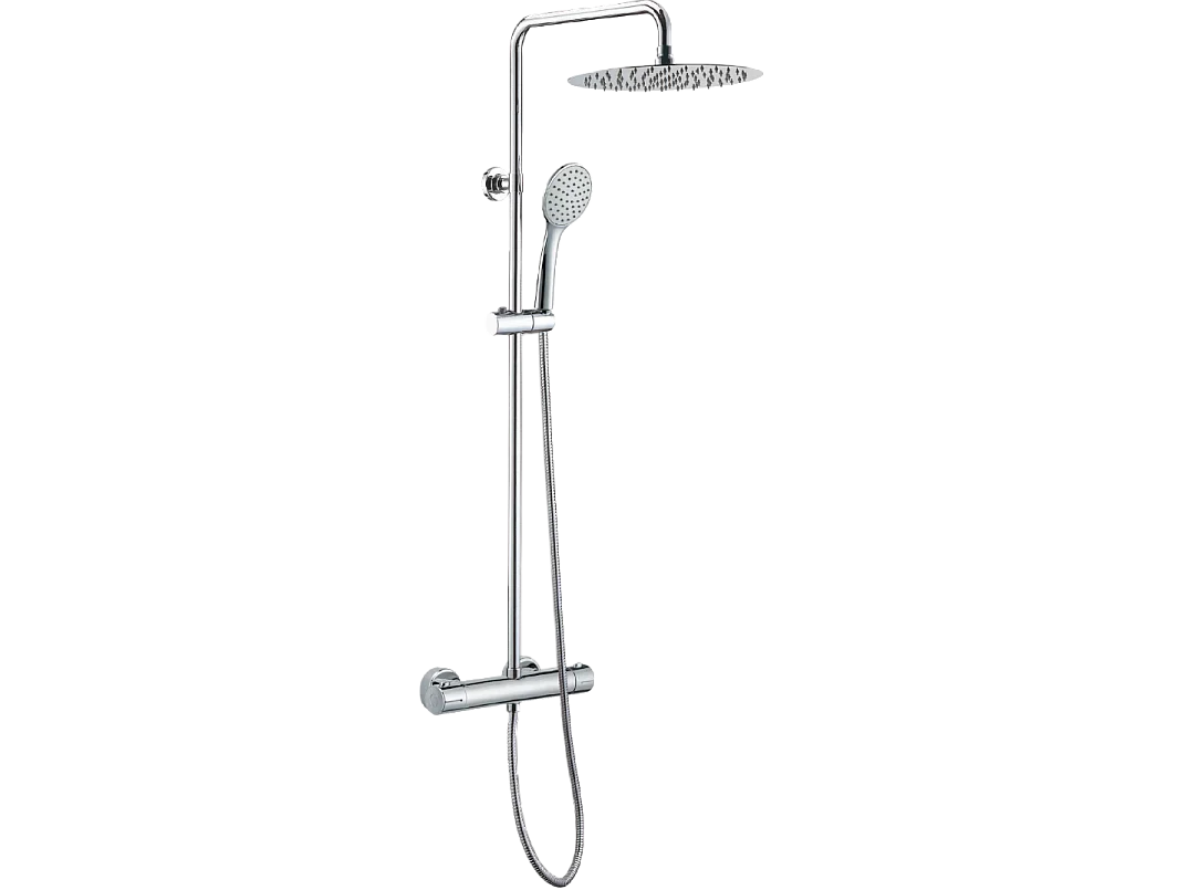 Allure thermostatische Duschsäule verchromt Essebagno