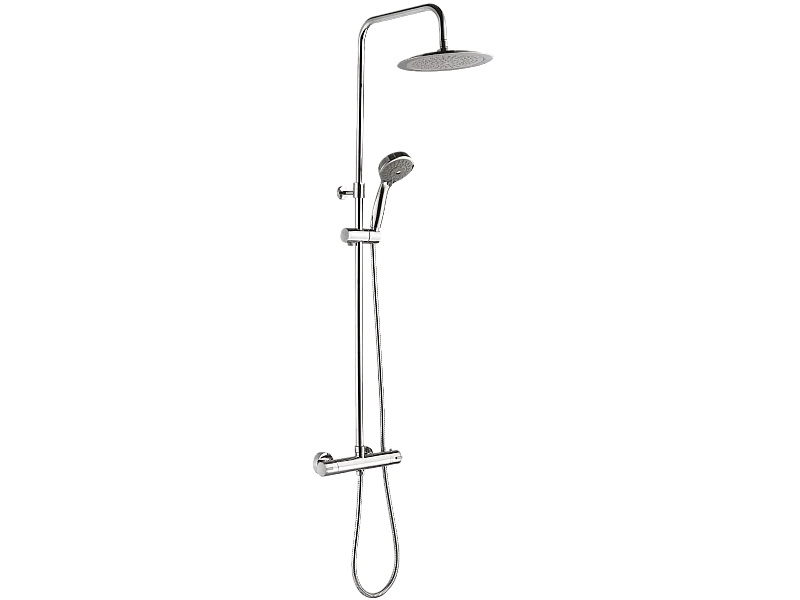 Onéo Columna de ducha cromada con mando termostático Essebagno