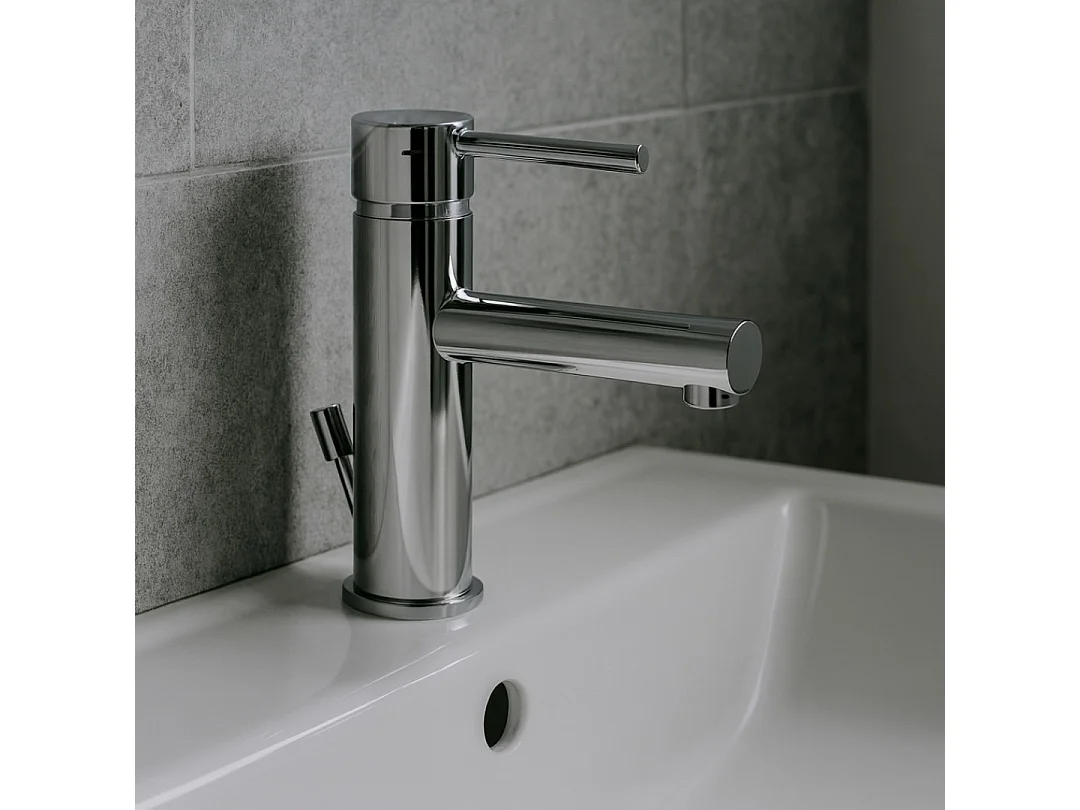 Tratto niedriger Waschtischmischer Chrom Essebagno