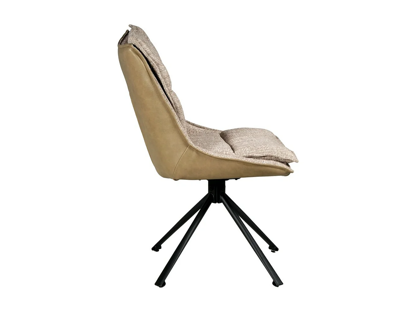 Lot de 2 chaises pivotantes de salle à manger JAVA / Beige