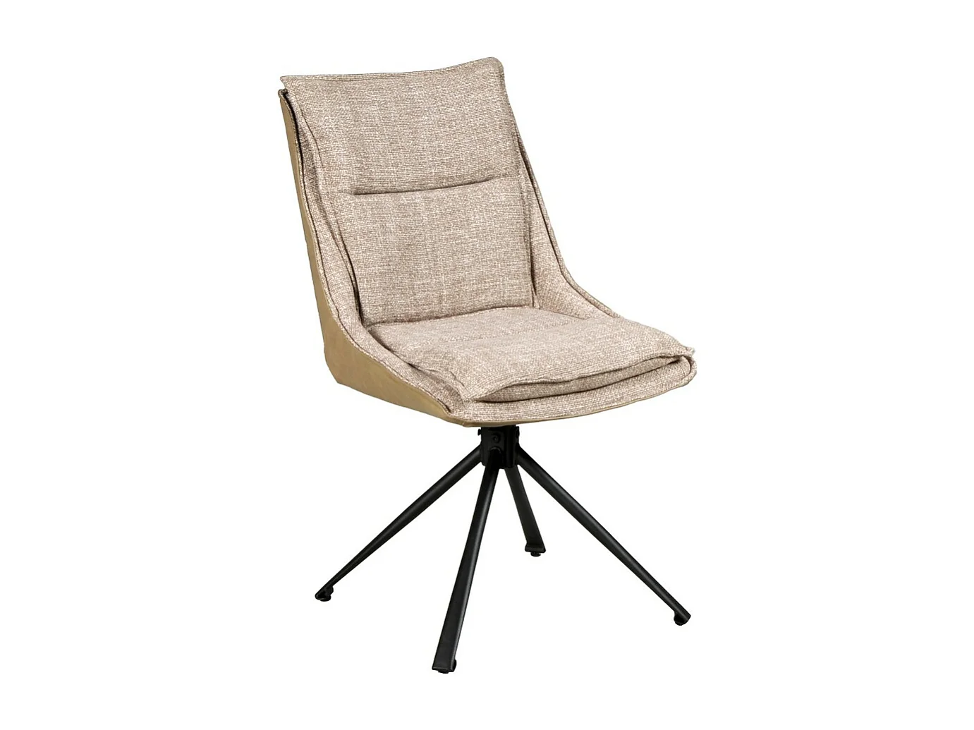 Lot de 2 chaises pivotantes de salle à manger JAVA / Beige