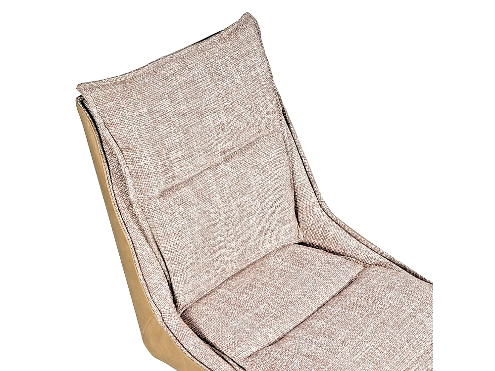 Lot de 2 chaises pivotantes de salle à manger JAVA / Beige