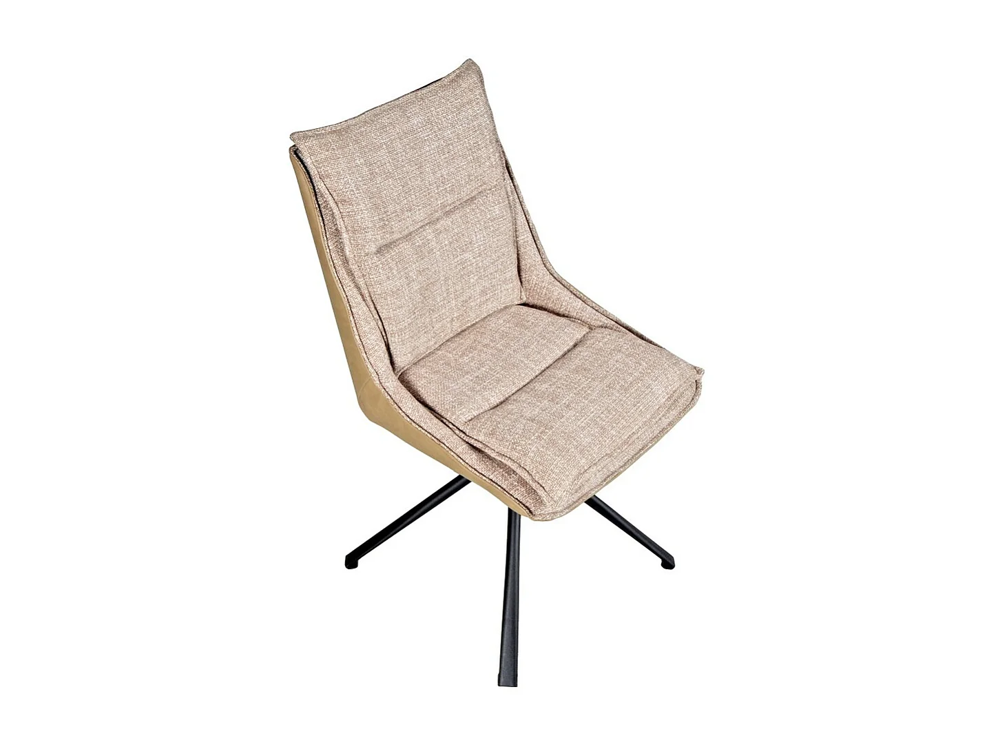 Lot de 2 chaises pivotantes de salle à manger JAVA / Beige