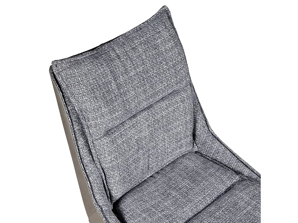 Lot de 2 chaises pivotantes de salle à manger JAVA / Gris foncé