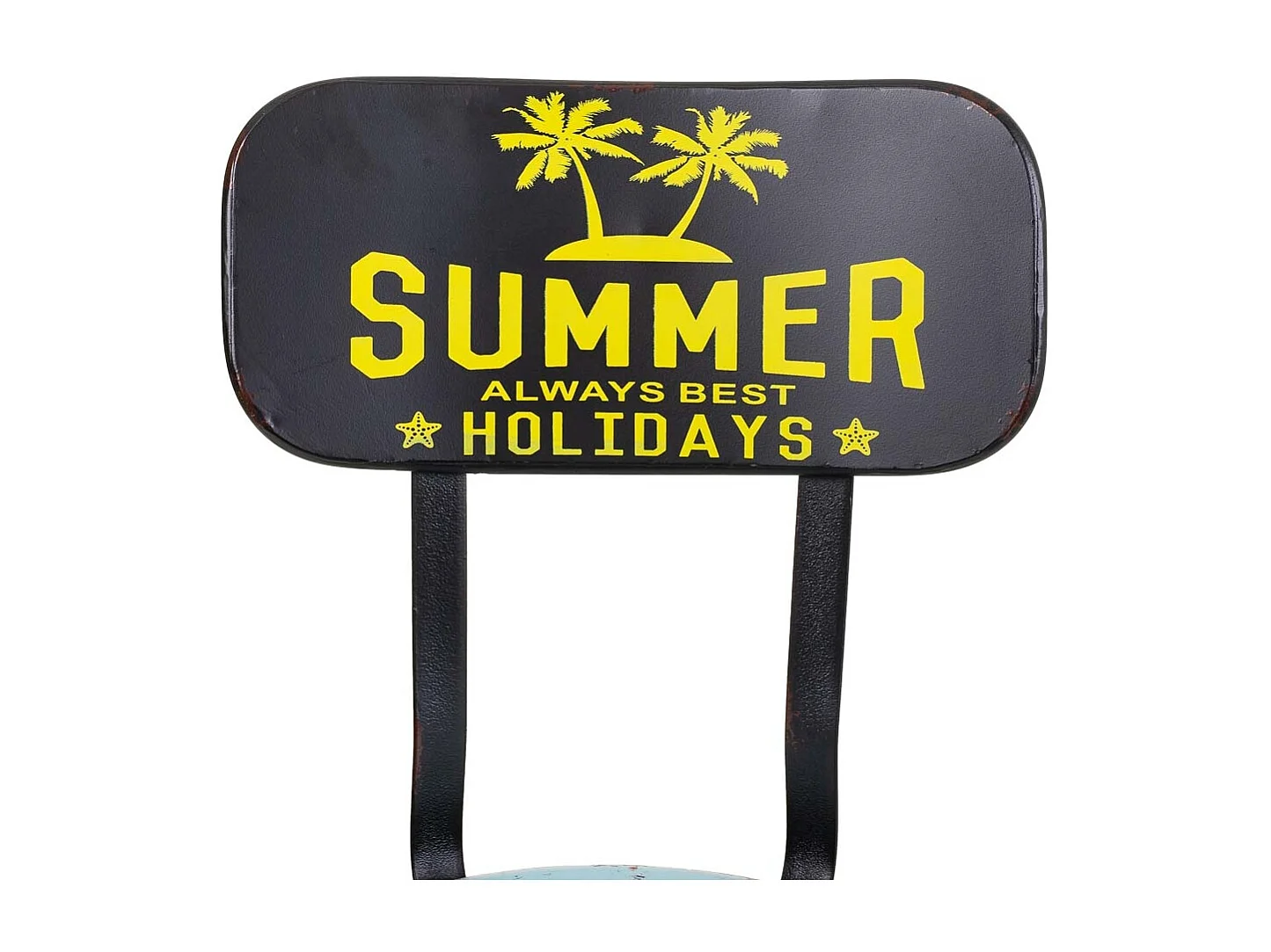 Metallhocker schwarz, 46x100x40H cm