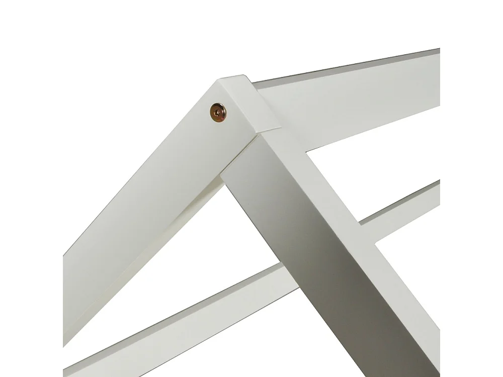 Lit cabane Kiwi 90x190 avec sommier et matelas /Blanc