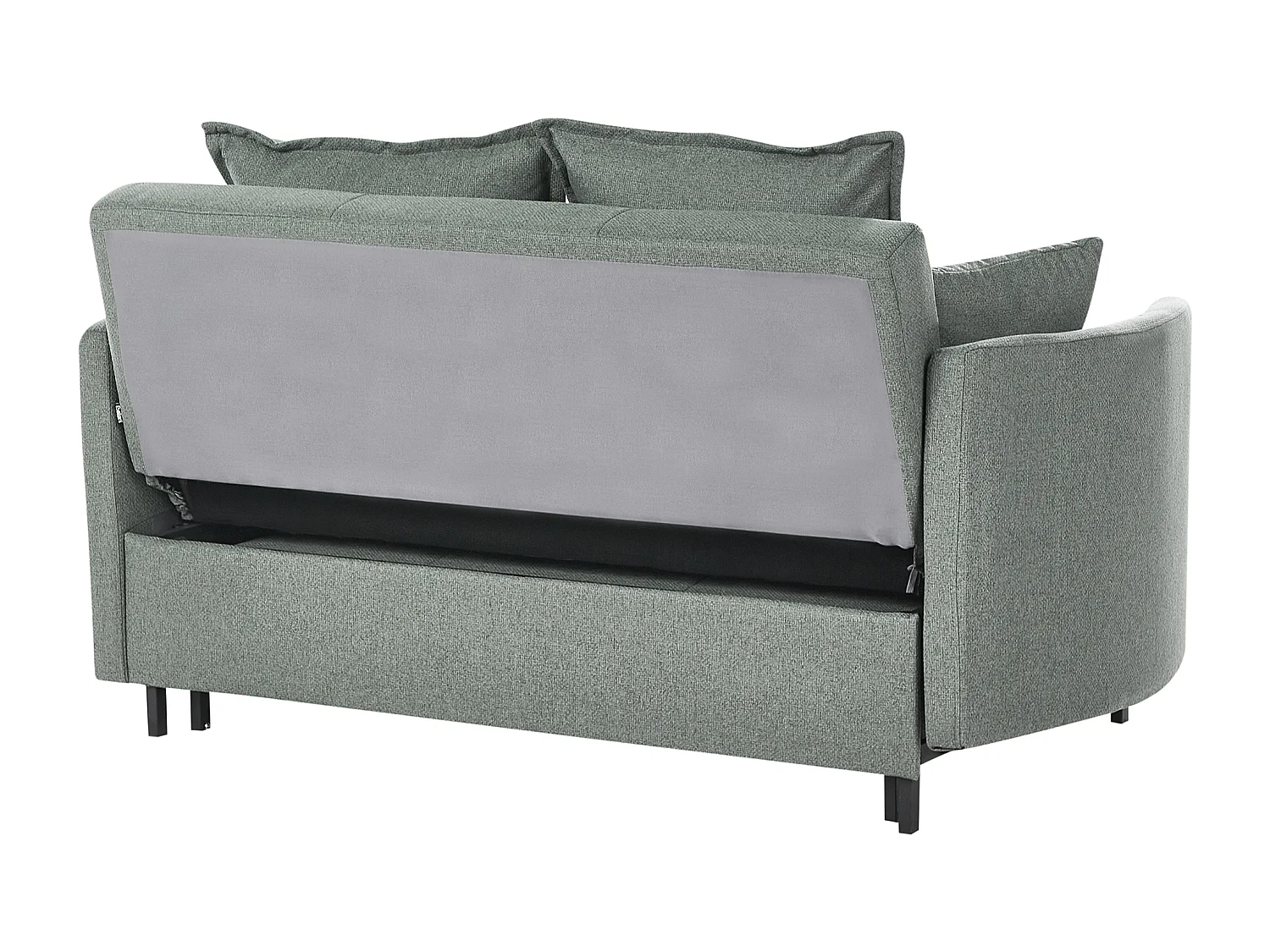 Divano letto HOVIN Tessuto Verde 2 posti