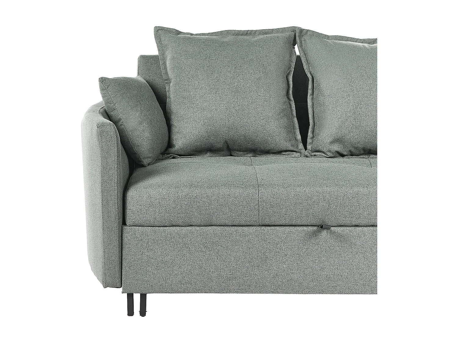 Divano letto HOVIN Tessuto Verde 2 posti