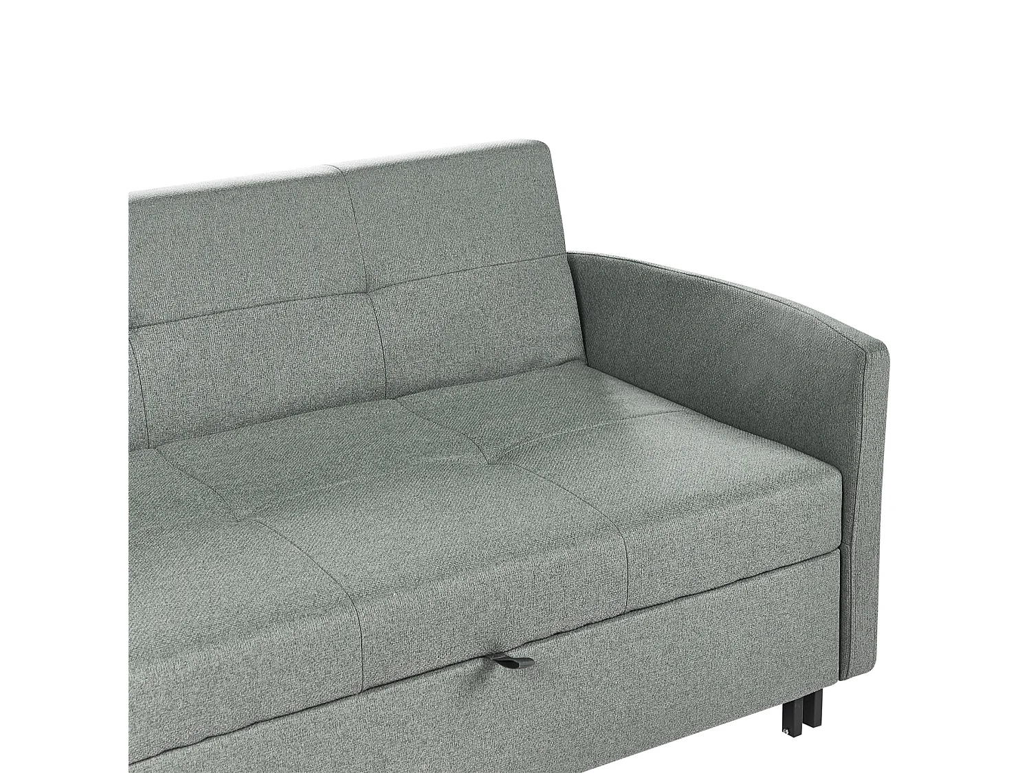 Divano letto HOVIN Tessuto Verde 2 posti