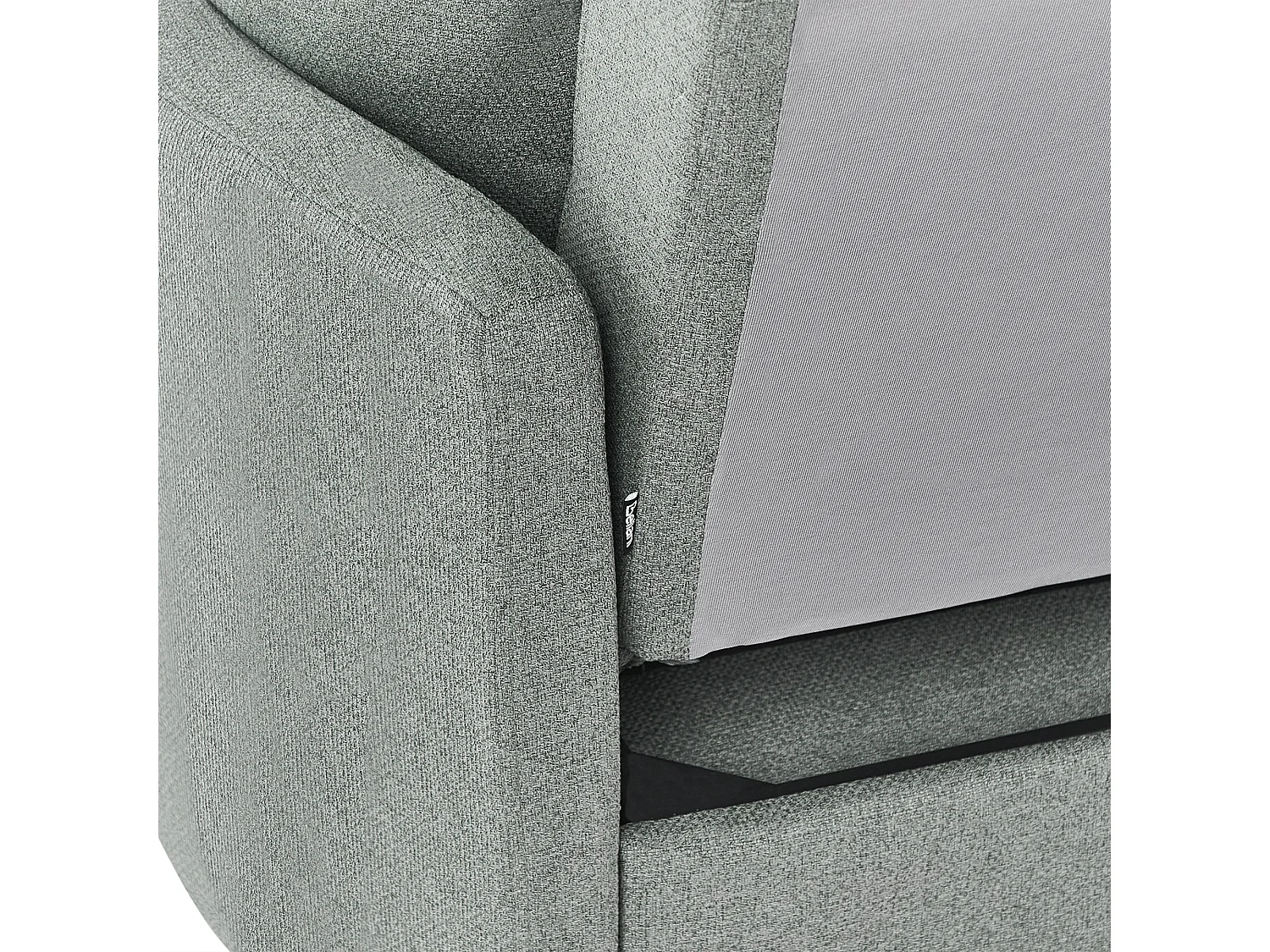 Divano letto HOVIN Tessuto Verde 2 posti