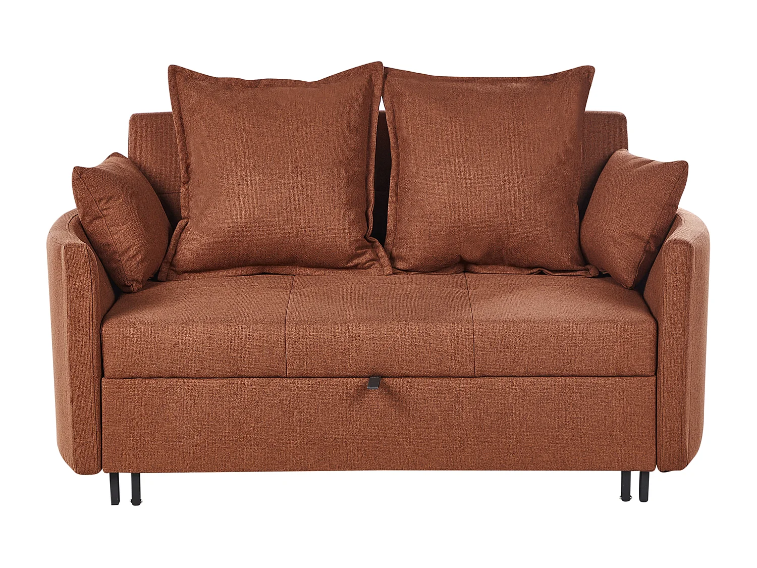 Canapé-lit 2 places HOVIN Tissu Marron doré