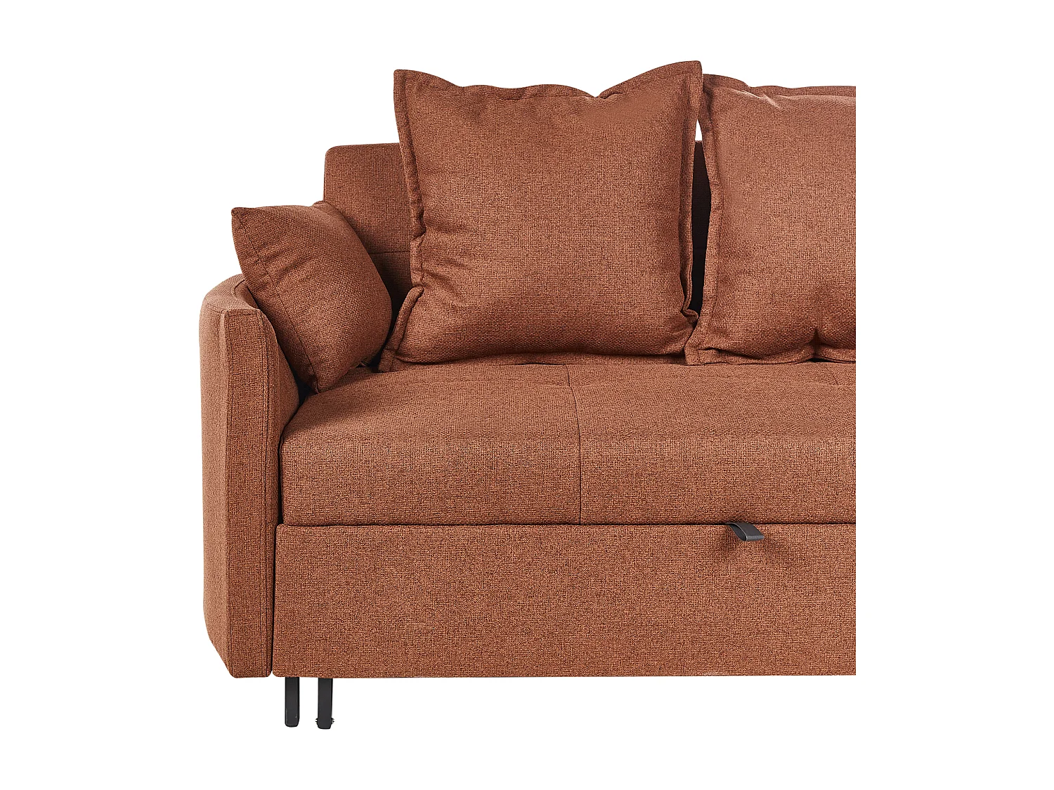 Canapé-lit 2 places HOVIN Tissu Marron doré