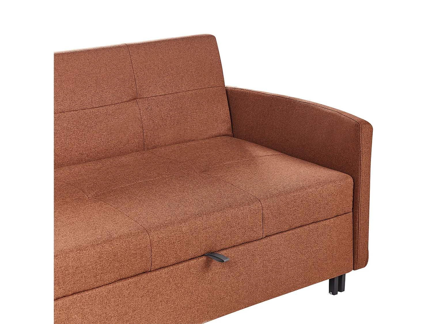 Canapé-lit 2 places HOVIN Tissu Marron doré