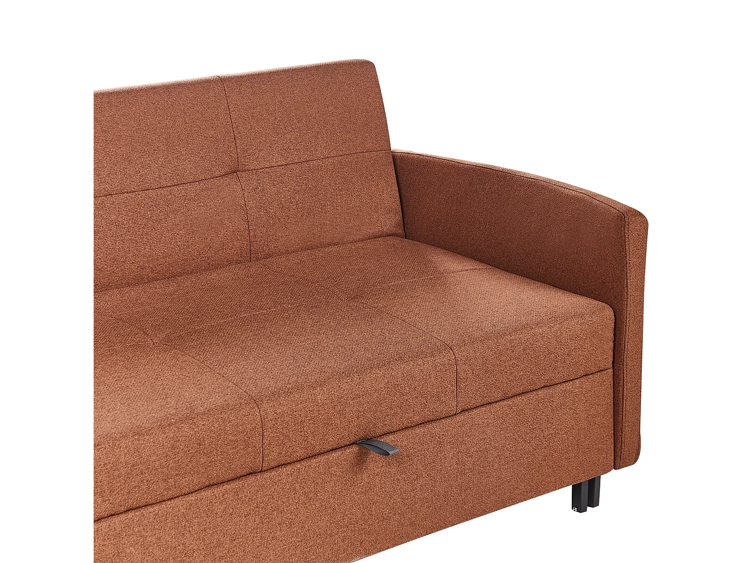 Slaapbank HOVIN Stof Goudbruin 2-zitter