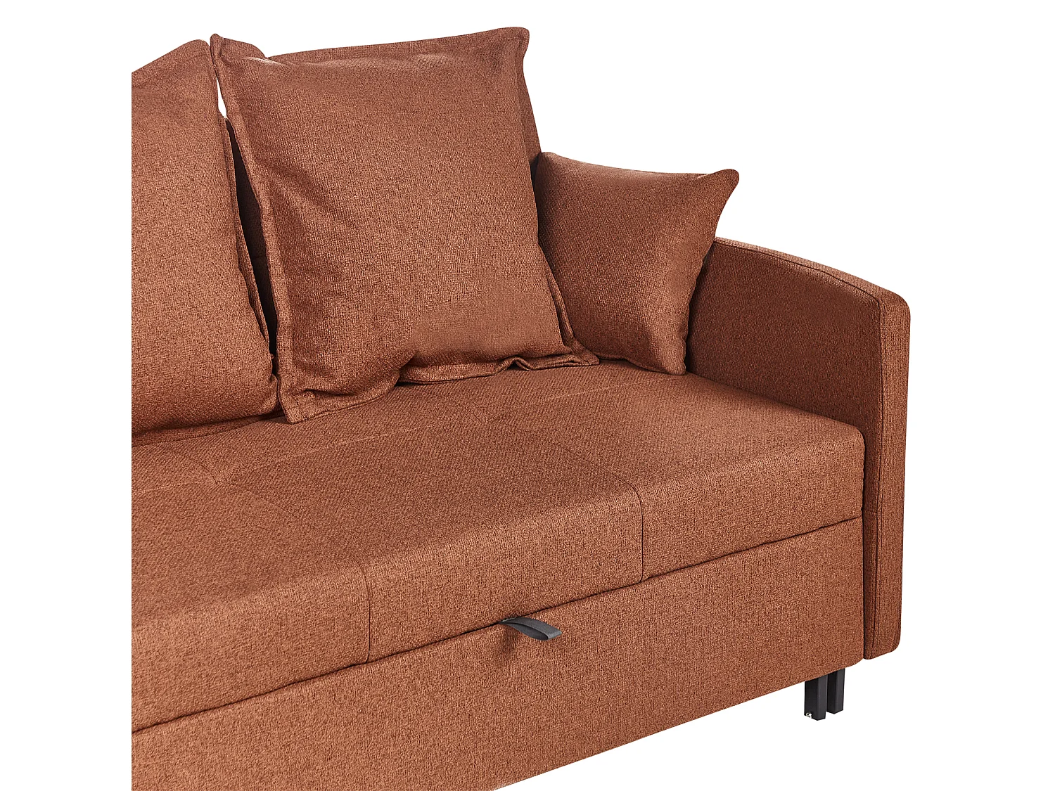 Canapé-lit 2 places HOVIN Tissu Marron doré