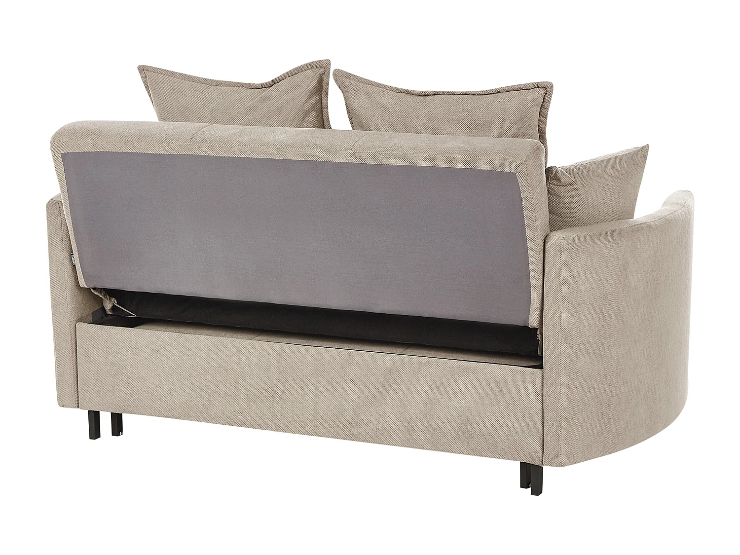 Canapé-lit 2 places HOVIN Tissu Taupe