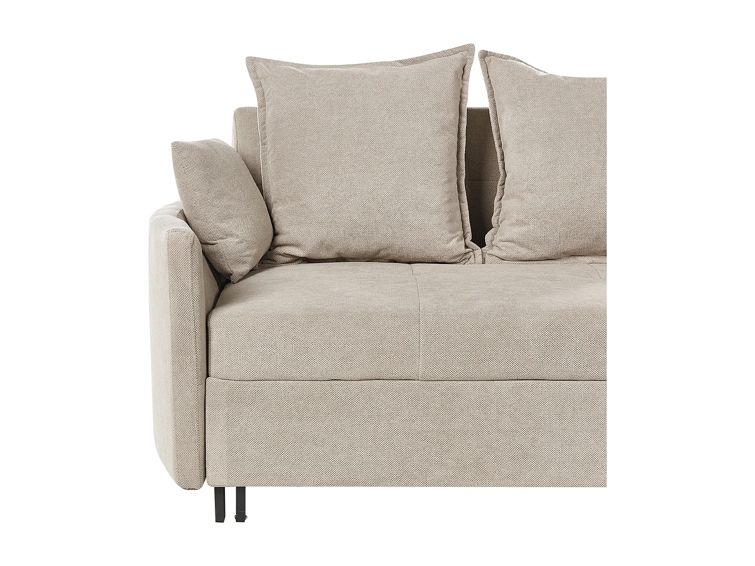 Canapé-lit 2 places HOVIN Tissu Taupe